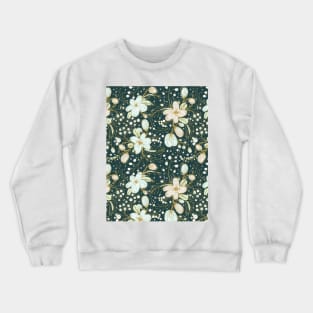 Nice Floral Pattern Crewneck Sweatshirt